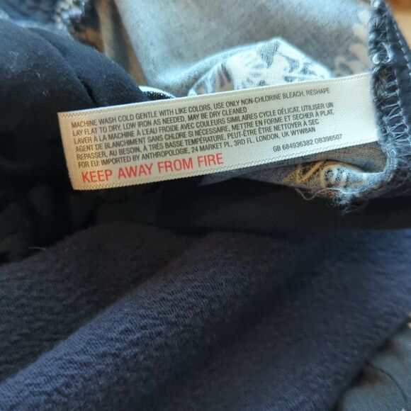 Anthropologie Lilka Maple Lane Jumpsuit Large Floral Wide Leg Flowy Cropped - Picture 9 of 9